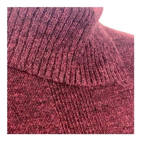 Banana Republic Factory Burgundy Split Cowl Neck Sweater XS - Picture 7 of 14